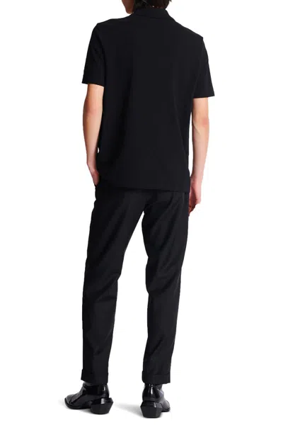 Balmain Signature Black Cotton T-shirt In Black