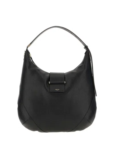 Jimmy Choo Bar Medium Leather Tote Bag In Black
