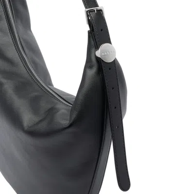 Marni Smooth Adjustable Strap Shoulder Bag In Black