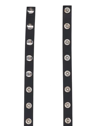 Attico Black Studs Belt