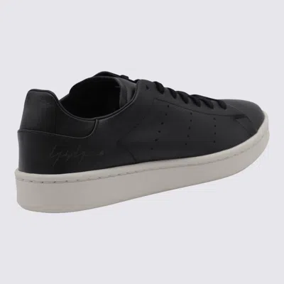 Y-3 Adidas Black Leather Sneakers