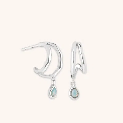 Astrid &amp; Miyu Illusion Opal Charm Huggies