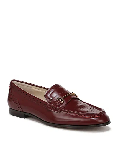 Sam Edelman Liona Loafers French Merlot In Burgundy