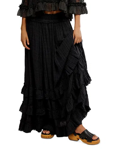 Free People Brynn Maxi Skirt In Black