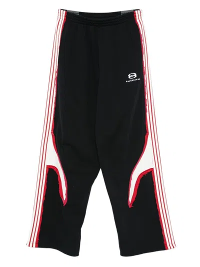 Balenciaga Oversized Cotton Unity Sports Icon Sweatpants In Black