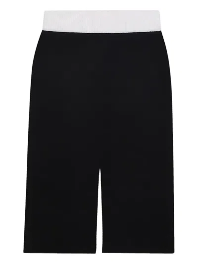 Dkny Reversible Pencil Skirt In Black