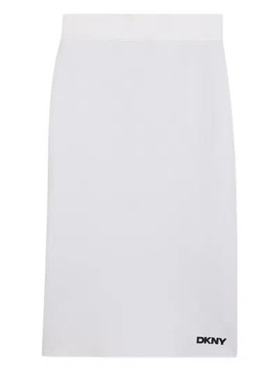 Dkny Reversible Pencil Skirt In Black