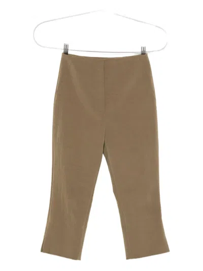 Nanushka Saoirse Split-hem Capri Pants In Brown