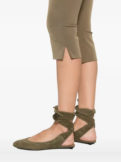 Nanushka Saoirse Split-hem Capri Pants In Brown