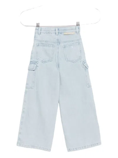 Stella Mccartney Cargo Pocket Zip-detail Trousers In Blue