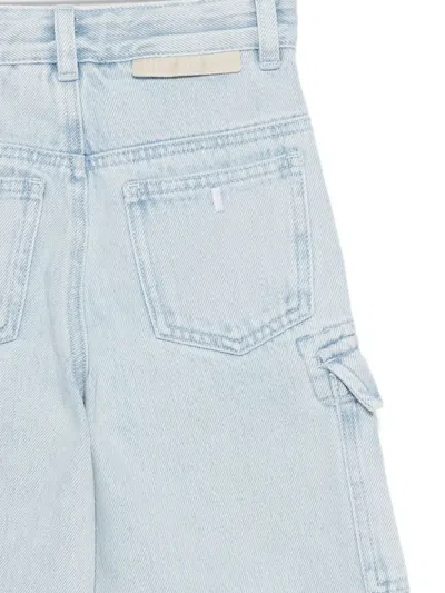 Stella Mccartney Cargo Pocket Zip-detail Trousers In Blue