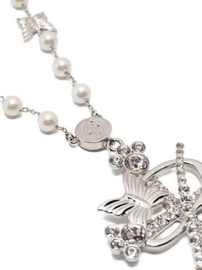 Blumarine Silver Bracelets In Metallic