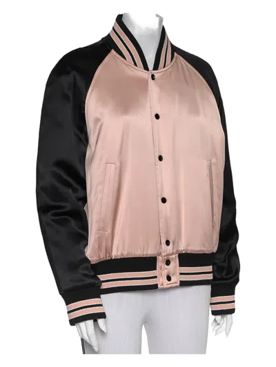 Pre-owned Saint Laurent Satin Bomber Jacket