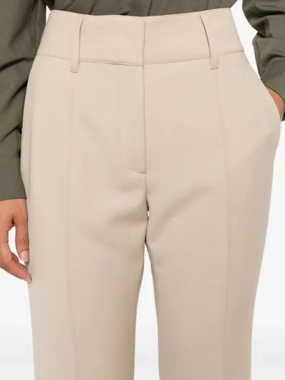 Gabriela Hearst Pleated Flared Trousers In Neutral