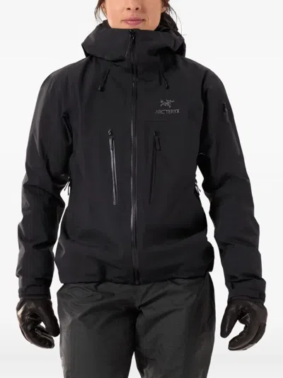 Arc'teryx Alpha Sv Zippered Casual Jacket In Black