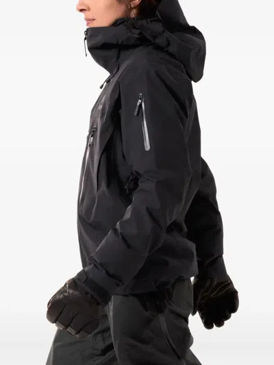 Arc'teryx Alpha Sv Zippered Casual Jacket In Black