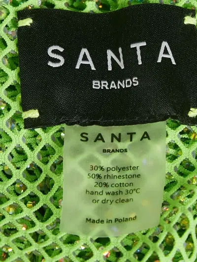 Pre-owned Santa 2024 Rhinestone Mesh Dress