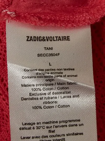 Pre-owned Zadig & Voltaire  Lace-trims Top