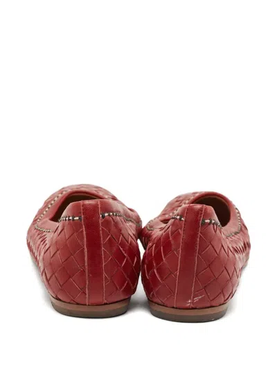 Pre-owned Bottega Veneta Intrecciato Leather Ballet Flats