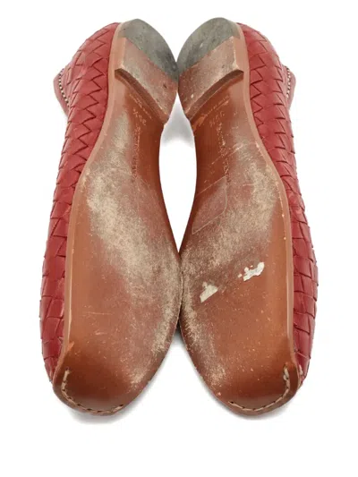 Pre-owned Bottega Veneta Intrecciato Leather Ballet Flats