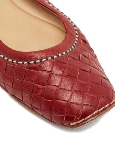 Pre-owned Bottega Veneta Intrecciato Leather Ballet Flats