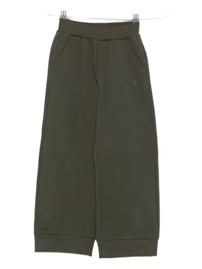 Balmain Elastic-waistband Logo Trousers In Green