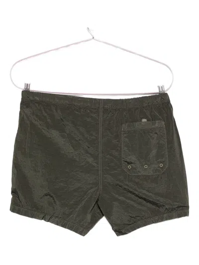 Stone Island Swim Trunks With Back Pocket And Elastic Waistband In Gray