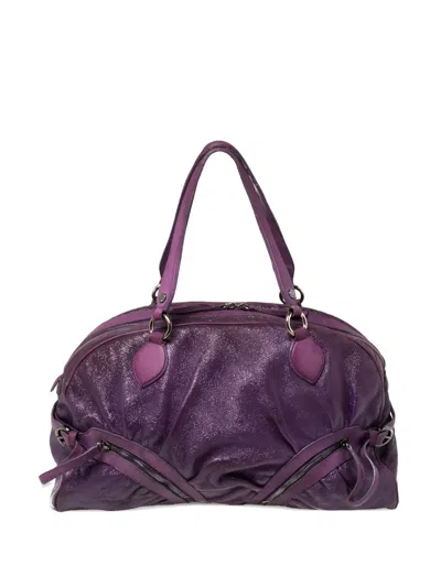 Pre-owned Moschino Draped-design Leather Tote Bag