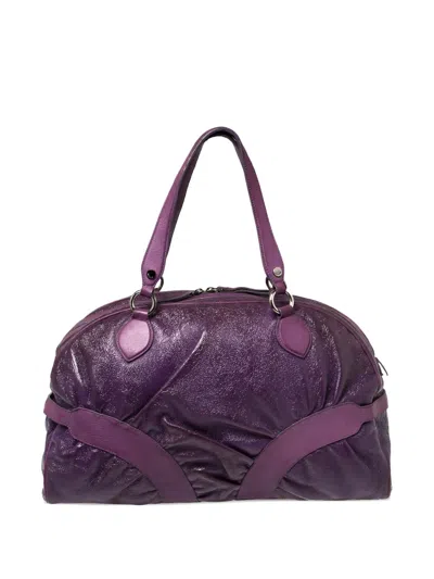 Pre-owned Moschino Draped-design Leather Tote Bag