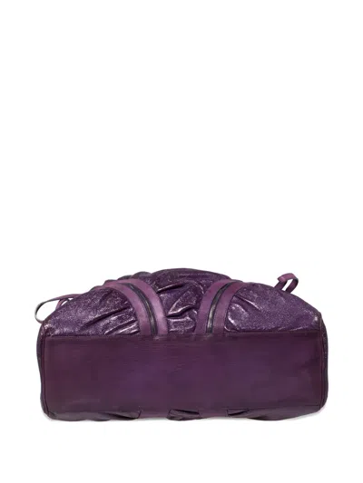 Pre-owned Moschino Draped-design Leather Tote Bag
