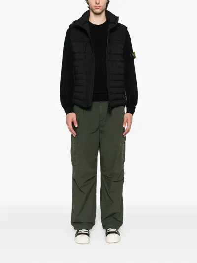 Stone Island Quilted High-neck Vest - Men's - Polyamide/elastane/duck Feathers In Black