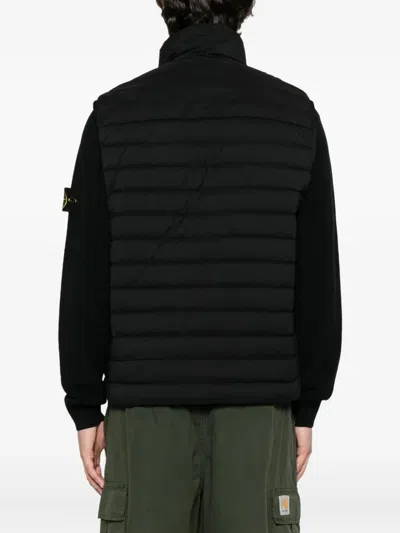 Stone Island Quilted High-neck Vest - Men's - Polyamide/elastane/duck Feathers In Black