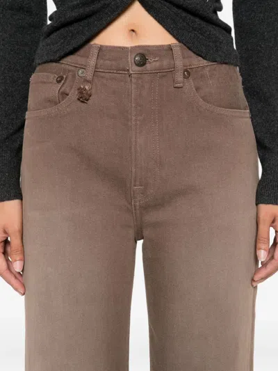 R13 Charlotte Jeans In Brown