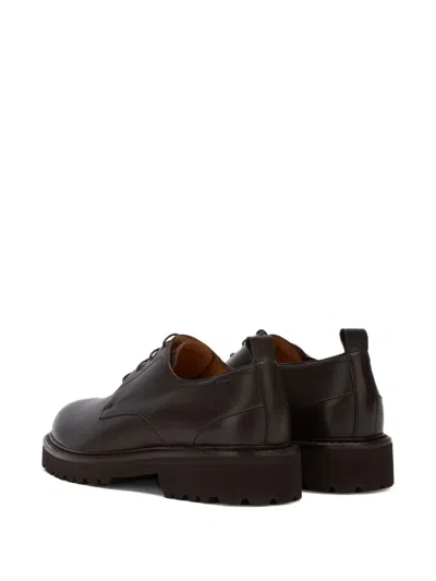 Bally Lace-up Leather Derby Shoes In Black
