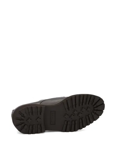 Bally Lace-up Leather Derby Shoes In Black