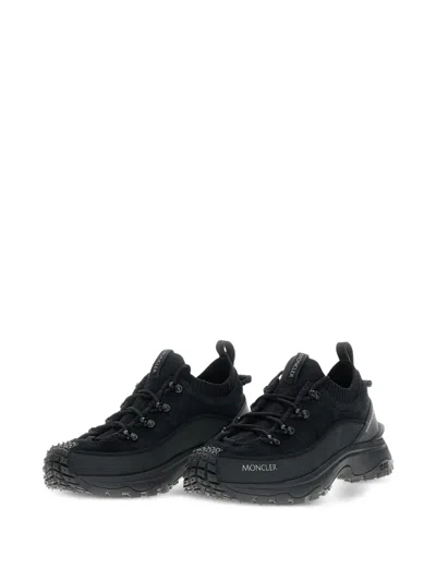 Moncler Knitted-panel Lace-up Trainers