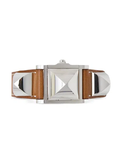 Pre-owned Hermes Steel Pyramid Studded 20mm