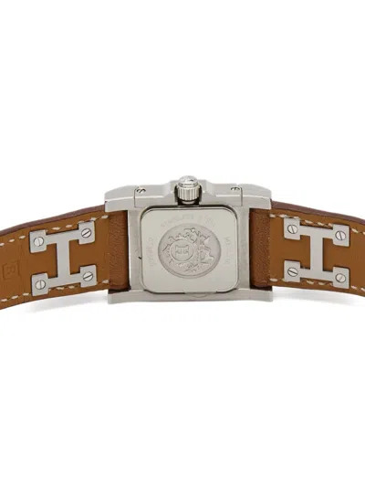 Pre-owned Hermes Steel Pyramid Studded 20mm