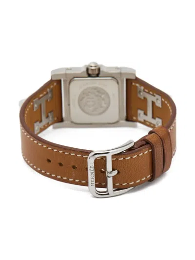 Pre-owned Hermes Steel Pyramid Studded 20mm