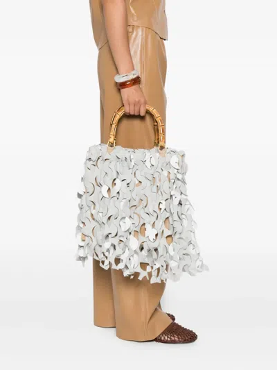 La Milanesa Medium Oceano Double-handle Raffia Tote Bag