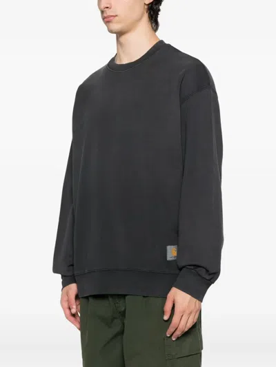 Carhartt Hudson Black Sweatshirt In Black