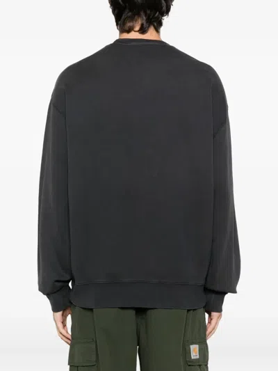 Carhartt Hudson Black Sweatshirt In Black