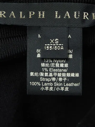 Pre-owned Polo Ralph Lauren Vintage  Strap Rib Knit Tank Top In Black