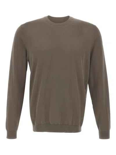 Diktat Round-neck Sweater In Brown