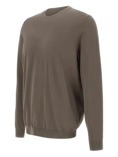 Diktat Round-neck Sweater In Brown