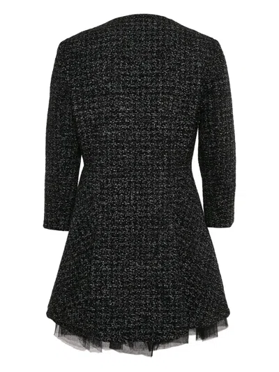 Pre-owned Dior Long-sleeve Tweed Dress