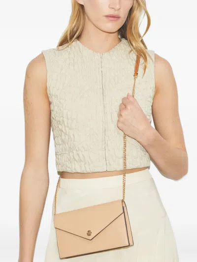Tory Burch Envelope Chain Wallet In Brown