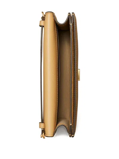 Tory Burch Envelope Chain Wallet In Brown