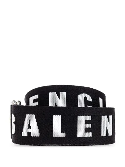 Balenciaga Logo-lettering Double-ring Belt
