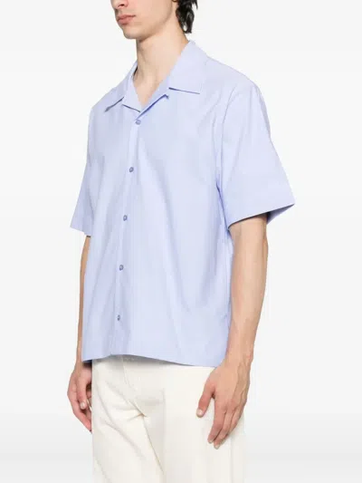 Givenchy Paris Shirt Hawaiian Collar In Blue